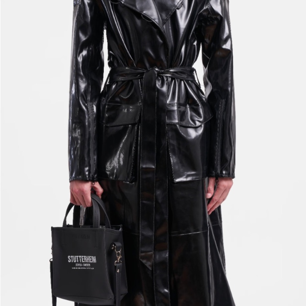 Stutterheim Women's Black Trench Coat